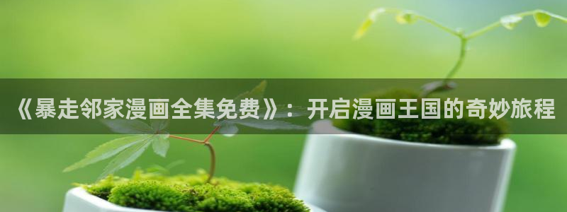 悠元不变漫蛙：《暴走邻家漫画全集免费》：开启漫画王国的奇妙旅程